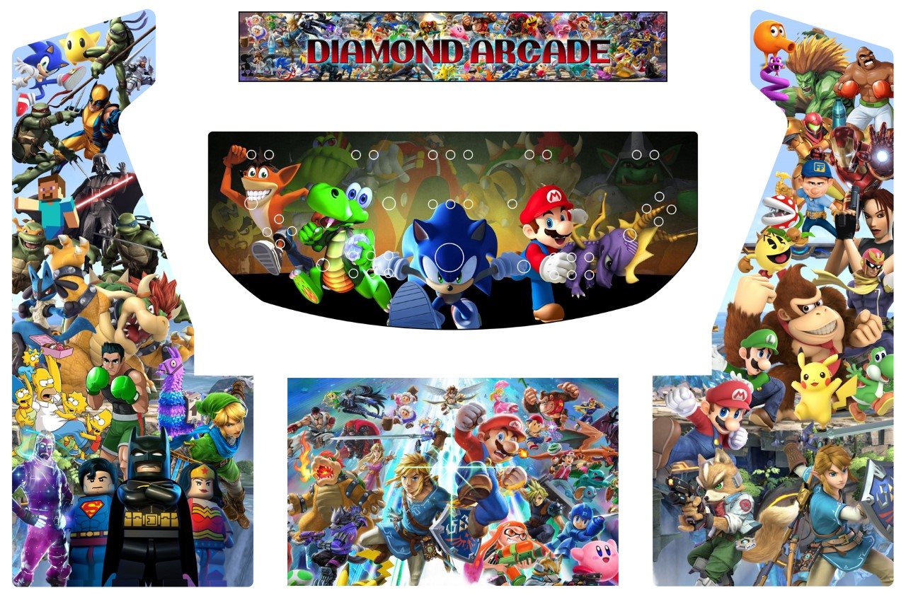Arcade Home Console Collage